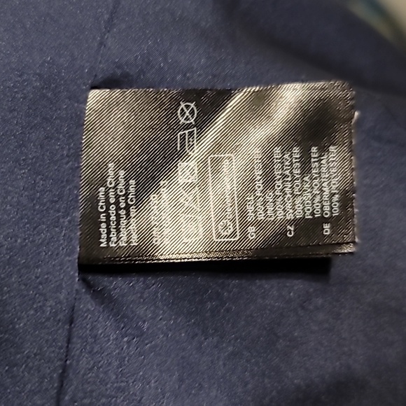 H&M Tunic Mini Dress Sz 8 Multi Abstract Flutter Sleeve V-Neck Pintucked Flowy - Picture 10 of 10